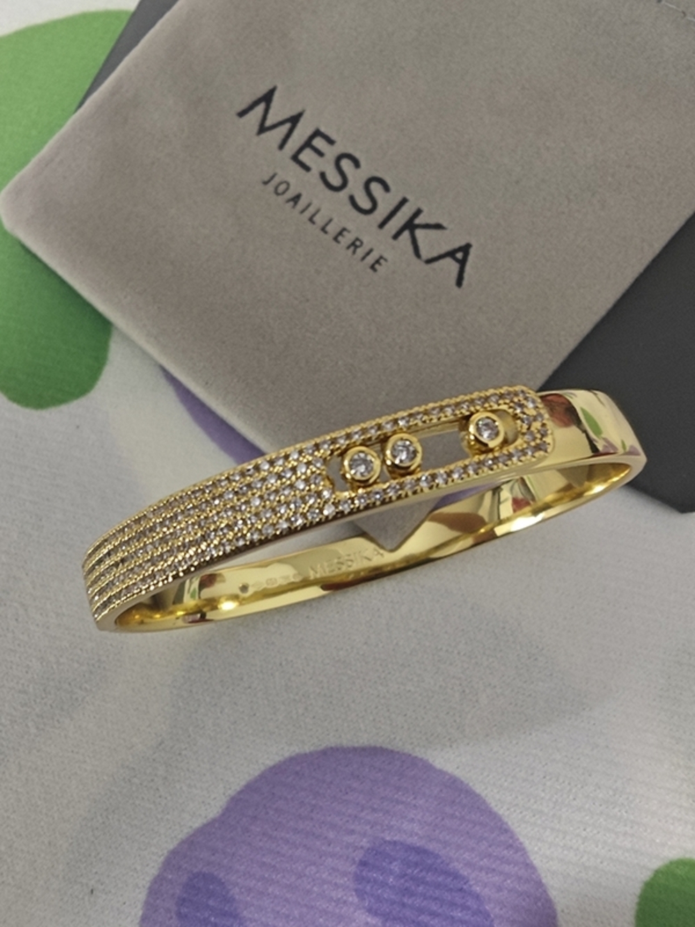 Messika 18K Gold Pave Diamond Bracelet